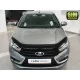 Дефлектор капота темный SIM для Lada Vesta/SW/SW Cross 2015-2021