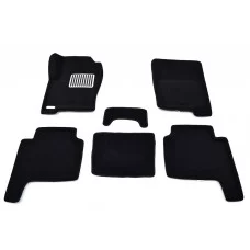Коврики текстильные 3D Euromat чёрные Original Lux на Land Rover Range Rover Sport № EM3D-003104