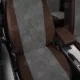 Чехлы на сидения Ромб тёмно-серая алькантара с перфорацией вариант 2, на седан, хетчбэк артикул MZ16-0307-EC16-R-gra