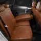 Чехлы на сидения Ромб экокожа паприка с перфорацией, на хетчбэк артикул KA15-0705-EC28-R-ppk