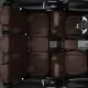 Чехлы на сидения Ромб экокожа шоколад с перфорацией вариант 2, на лифтбек артикул VW28-0104-EC29-R-chc