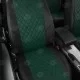 Чехлы на сидения Ромб зелёная экокожа с перфорацией, на внедорожник артикул MI18-0904-EC34-R-grn