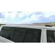 Рейлинги на крышу Flush серебристые на длинную базу для Opel Vivaro 2014-2018 артикул 28.FSH.02.15.US.G