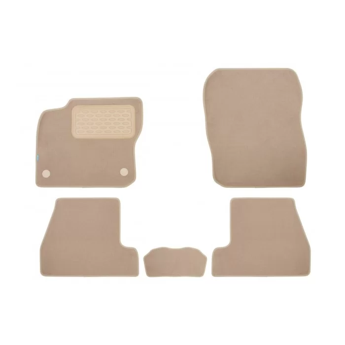 Коврики в салон Klever Premium бежевые 5 штук для Ford Focus 3 2011-2019