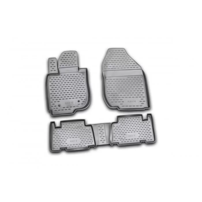 Коврики в салон Element полиуретан серые 4 штуки для Toyota RAV4 Длинная база 2006-2013
