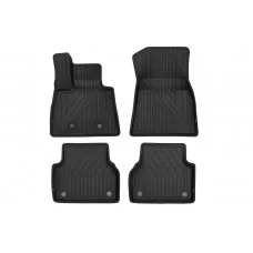Коврики KVEST 3D в салон, чёрные 4 шт для Audi A6 № KVEST3D02342210k