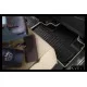 Коврики KVEST 3D в салон полистар, черные, 5 шт для Toyota Land Cruiser 200 2015-2021