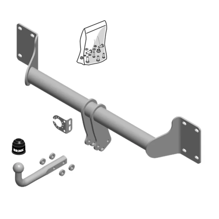 Фаркоп Brink (Thule) шар A на BMW X5 E70/F15 № 586800 для BMW X5 E70/F15 2006-2018 артикул 586800