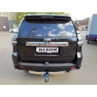 Фаркоп Bizon c хромированной накладкой, тип шара E для Toyota Land Cruiser Prado 120/150 2002-2024