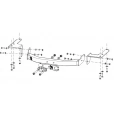 Фаркоп Baltex тип шара F для Toyota Highlander/RX-300/RX-330/RX-350 2001-2008