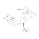 Фаркоп Westfalia шар A40V съёмный для Volkswagen Caravelle/Multivan/Transporter T5/6 2003-2024 артикул 321651600001