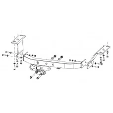 Фаркоп Baltex тип шара F для Lexus RX-330 2003-2008