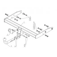 Фаркоп AvtoS для Volkswagen Caravelle/Multivan/Transporter T5/6 2003-2024