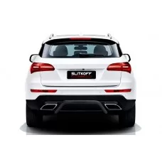 Защита заднего бампера 57 мм скоба чёрная для Zotye Coupa 2018-2024