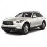 Накладки на задний бампер Infiniti FX37 2009-2014