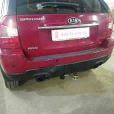 Фаркоп Motodor оцинкованный, тип шара A для Hyundai Tucson/Kia Sportage 2004-2010