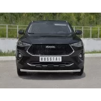 Защита переднего бампера 57 мм на 4WD для Haval F7 2019-2024