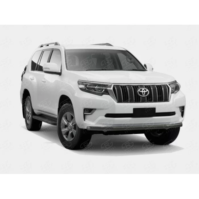 Защита переднего бампера 57 мм чёрная для Модель авто:Toyota Land Cruiser Prado 150 Года выпуска:2017-2020