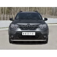 Защита переднего бампера 42 мм для Renault Duster 2021-2024
