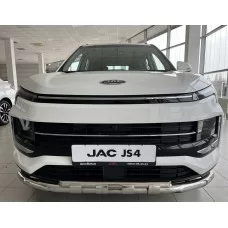 Защита передняя двойная с перемычками 60-42 мм для JAC JS4 2020-2024