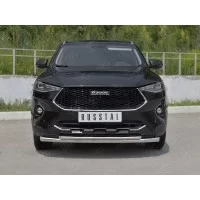 Защита передняя двойная 57-42 мм на 4WD для Haval F7 2019-2024