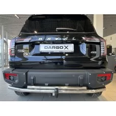 Защита заднего бампера двойная 60-42 мм для Haval Dargo 2022-2024