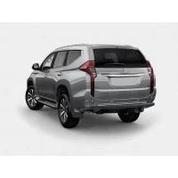 Защита заднего бампера 57 мм чёрная для Mitsubishi Pajero Sport 2016-2021