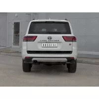 Защита задняя уголки 57 мм чёрная для Toyota Land Cruiser 300 GR Sport 2021