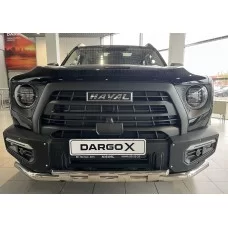 Защита передняя двойная с перемычками 60-42 мм для Haval Dargo 2022-2024
