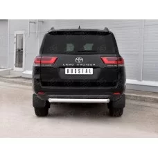 Защита заднего бампера 76 мм для Toyota Land Cruiser 300 2021-2024