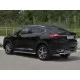 Защита заднего бампера двойная 57-42 мм на 4WD для Haval F7 2019-2022