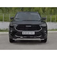 Защита передняя двойная 42-42 мм на 4WD для Haval F7 2019-2024