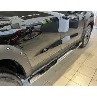 Пороги труба с проступью 76 мм для Haval Dargo 2022-2024