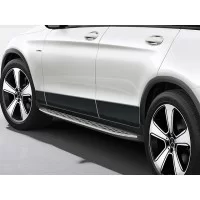 Пороги алюминиевые ОЕМ для Mercedes GLC 2015-2024