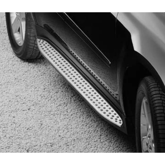 Пороги алюминиевые ОЕМ для Mercedes GL X164 2006-2012 артикул oem-1153