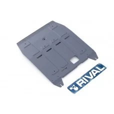Защита картера и КПП Rival, алюминий 4 мм