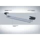 Пороги алюминиевые Rival Silver New для Lexus NX-200/200t/300h 2014-2021