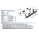 Пороги алюминиевые Rival Silver New для Lexus NX-200/200t/300h 2014-2021