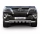 Защита передняя двойная с накладками 76-57 мм Rival для Toyota Fortuner 2017-2020