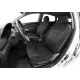 Чехлы Rival экокожа черные Строчка на спинку 40/60 на хетчбек для Hyundai Solaris 2010-2017