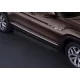 Пороги алюминиевые Rival Black New для Volkswagen Teramont 2018-2021