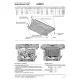 Защиты картера АвтоБроня для 2.5; 3.5 сталь 2 мм  для Toyota Camry/Lexus RX/ES/Lifan Murman 2015-