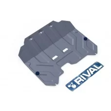 Защита картера и КПП Rival алюминий 4 мм