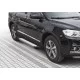 Пороги алюминиевые Rival Silver New для Haval H6 2014-2020