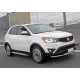 Пороги алюминиевые Rival BMW-Style овальные для SsangYong Actyon 2010-2021