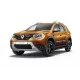 Пороги алюминиевые Rival Black для Nissan Terrano/Renault Duster 2011-2021