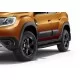 Пороги алюминиевые Rival Black для Nissan Terrano/Renault Duster 2011-2021