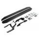 Пороги алюминиевые Rival Black для Nissan Terrano/Renault Duster 2011-2021