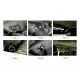 Пороги алюминиевые Rival Black для Nissan Terrano/Renault Duster 2011-2021