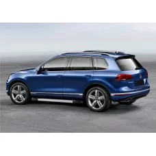 Пороги алюминиевые Rival Silver New включая R-Line